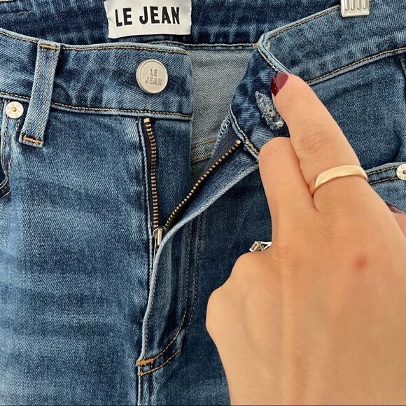 LE JEAN High Rise Sabine Straight in Ava Wash - Picture 7 of 8